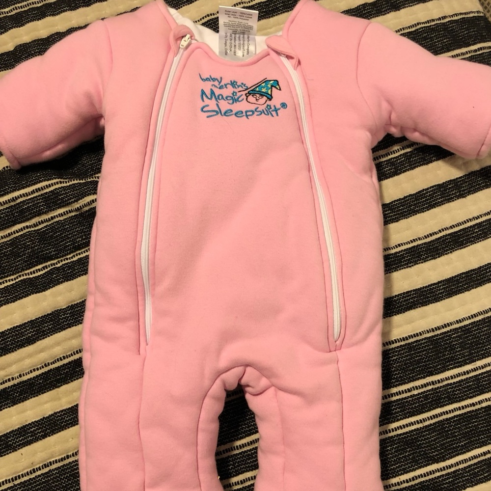Pink Baby Merlin Magic Sleepsuit Large (6-9mo)